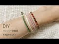 DIY | macrame embroidery thread bracelet | 마크라메 자수실 팔찌