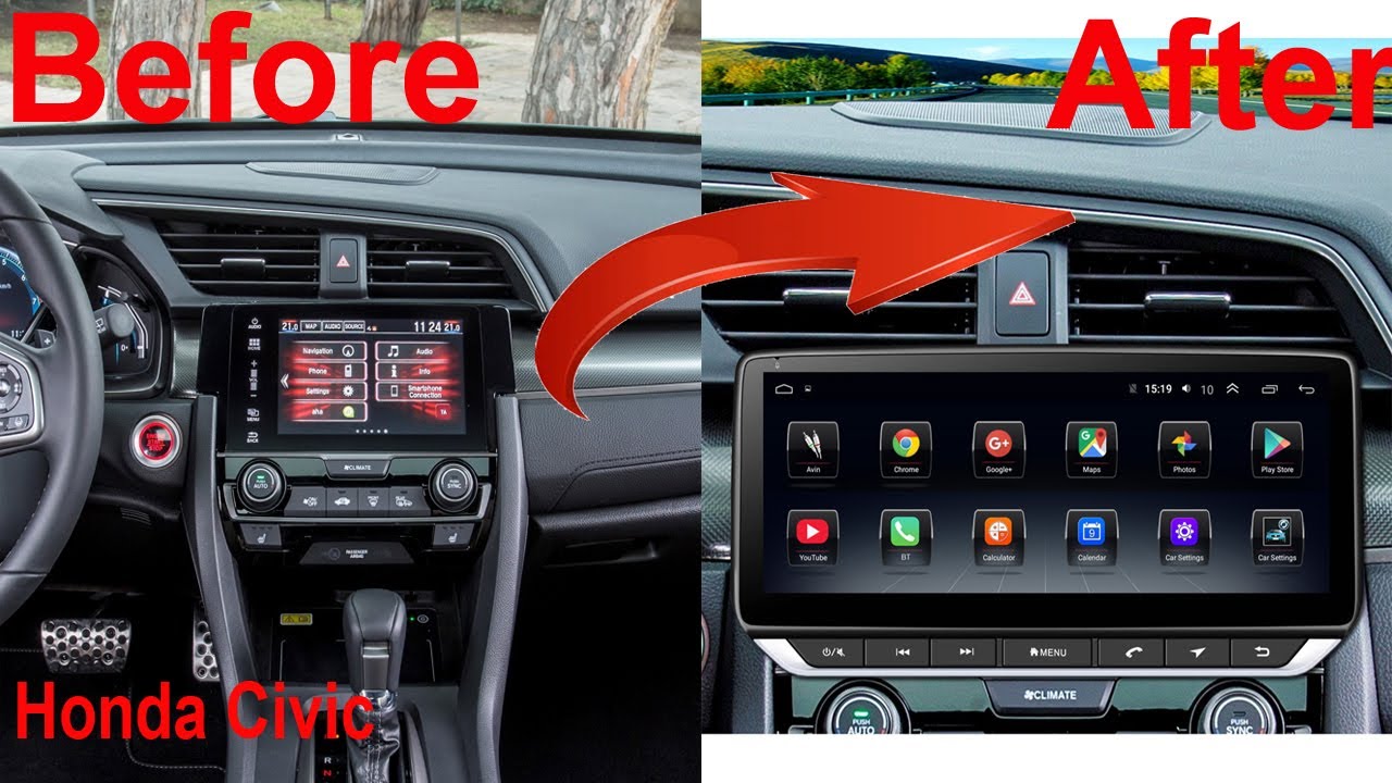 Honda Civic radio upgrade 20162017 2018 2019 2020 2021 2022 stereo