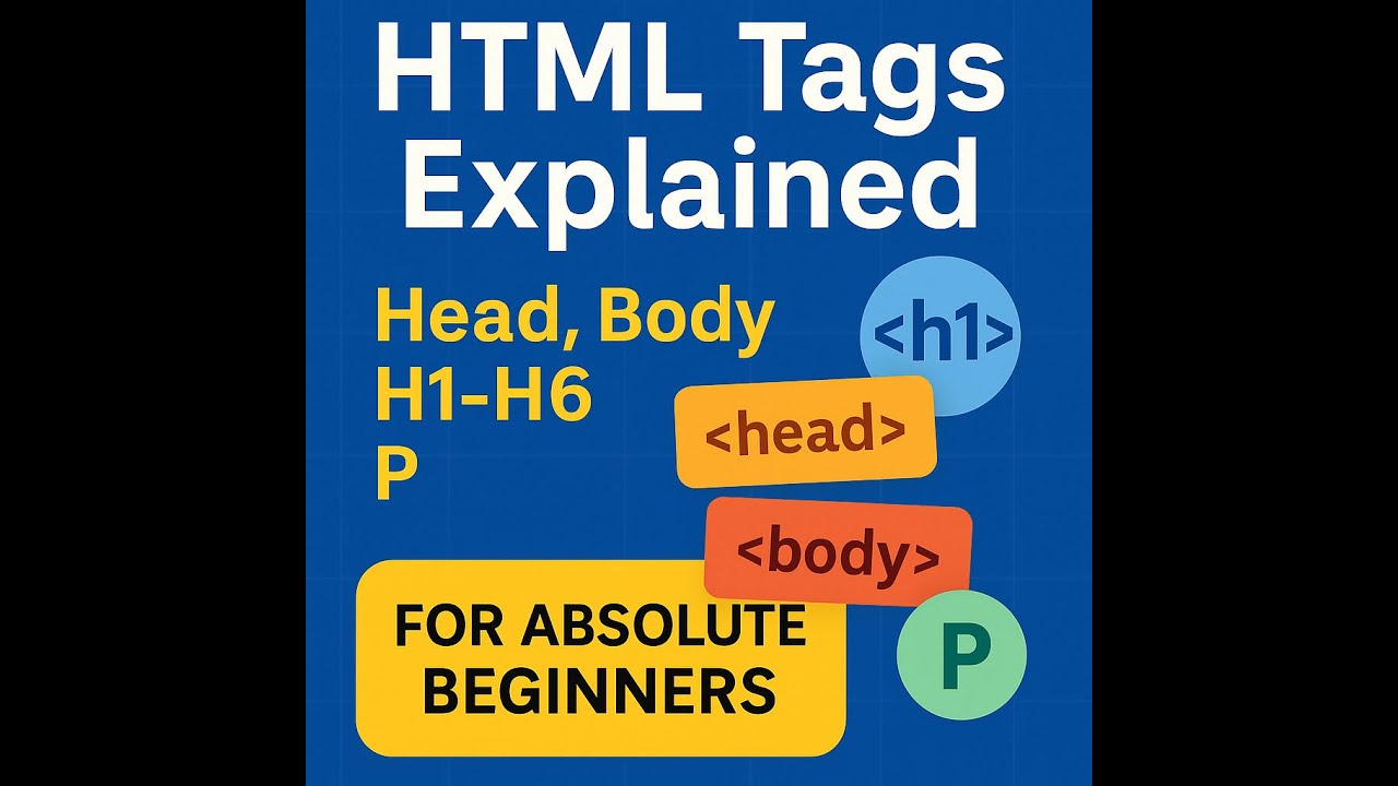 شرح HTML Tags: Head, Body, Headings و P بأسلوب بسيط للمبتدئين - YouTube