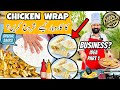 Chicken wrap quick  easy step by step complete recipe  food business idea part 1  baba food rrc