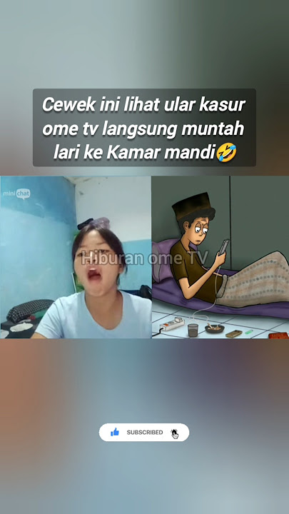 cewek ini lihat ular kasur ome tv langsung muntah muntah #ometv