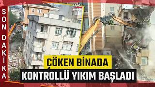 Maltepede 3 Katı Çöken Binada Kontrollü Yıkım Başladı - Tgrt Haber