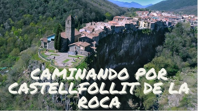 Castellfollit de la Roca Spain Drone Views