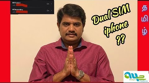 Dual SIM in iPhone in Tamil | iPhone Dual SIM | Tamil | a4e unique platform