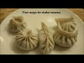 how to fold momos