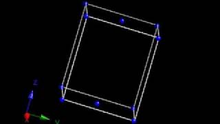 Crystallography: Monoclinic-C lattice. One of the 14 Bravais lattices