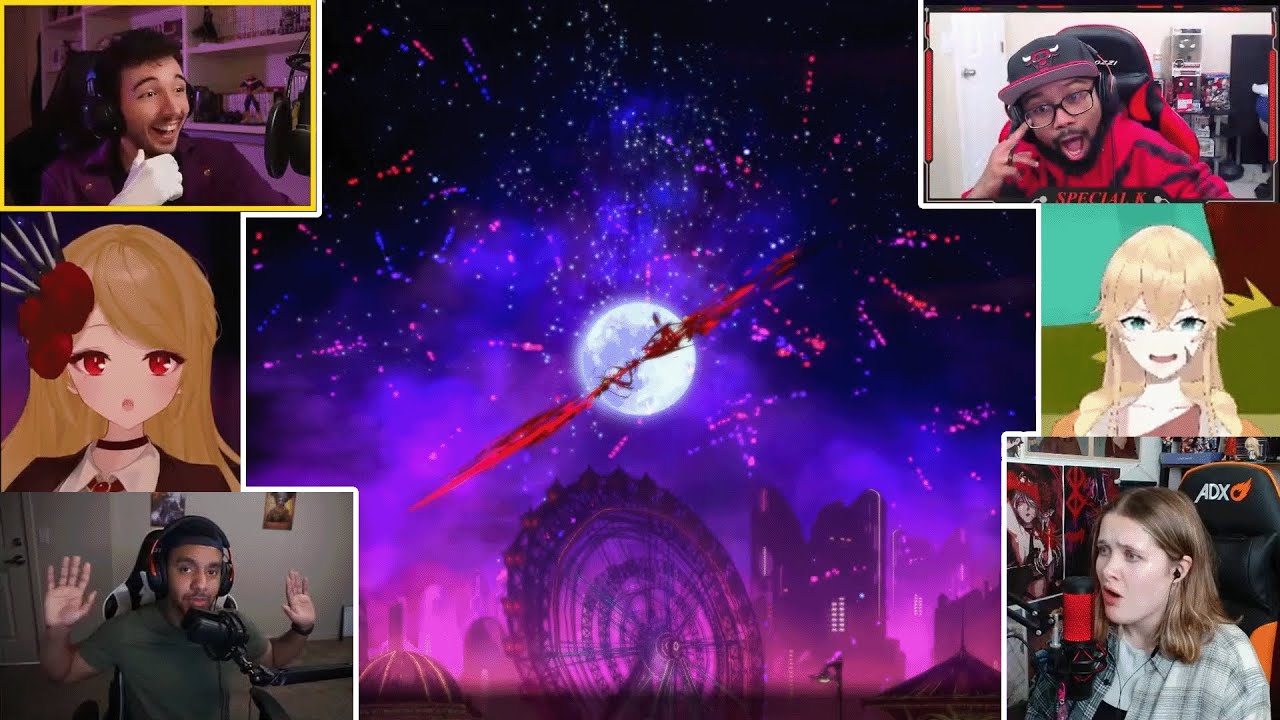 youtubers react to the canto 7 ending cutscene (limbus company)