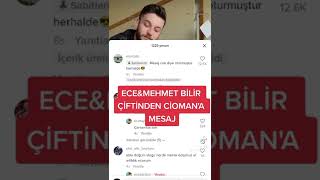 Ece Ronay Ve Mehmet Bilir Çiftinden Ciomana Mesaj