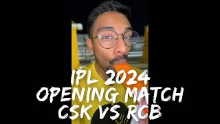 Super Fun 1st IPL 2024 Match!! CSK vs RCB! 🏏🏆🍔