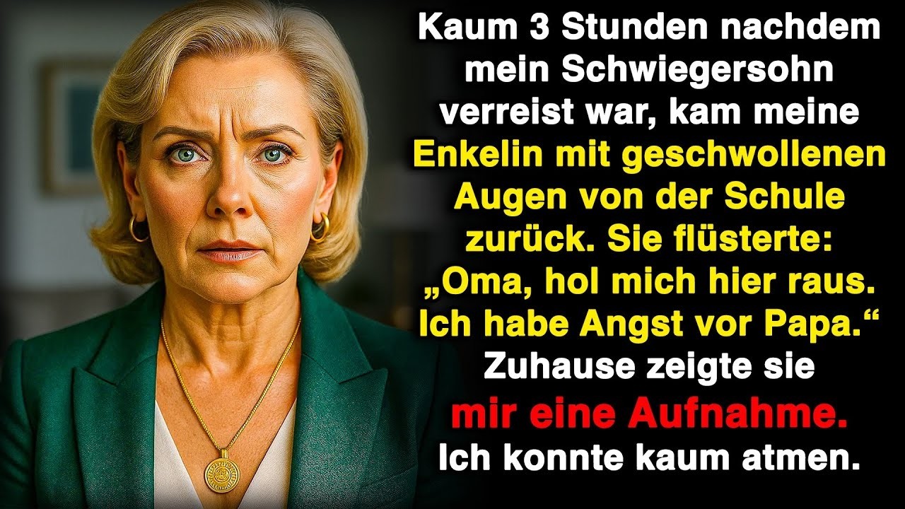 Nachdem mein Schwiegersohn verreist war, kam meine Enkelin weinend nach Hause: „Oma, Angst...“