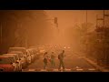 Sandstorm sweeps across the Canary Islands