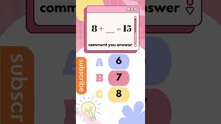 Solve in less than 3 seconds 🤔 Practice for Kids | #Shorts #QuickMath #MathPractice #MathForKids🇺🇸