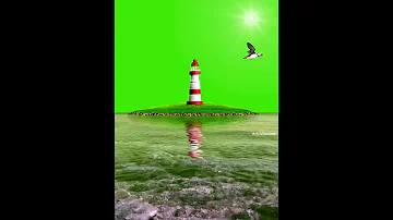 Light house green screen, thunder green screen