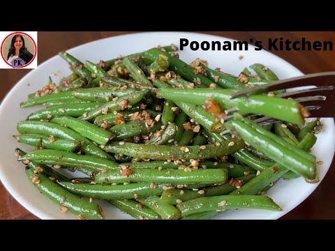 Green Beans Stir fry, low calorie, high protein healthy meal|Poonam's Kitchen