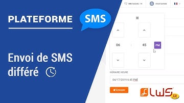 Envoi SMS via plateforme SMS LWS - Envoi SMS différé : Tuto