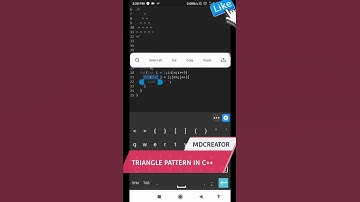 Triangle🔺 pattern in c++ | c++ programming | mdcreator | #cplusplus #triangle #pattern
