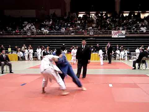 Ulises Ortega(Mexico) wins judo match with a golden point - 66Kg