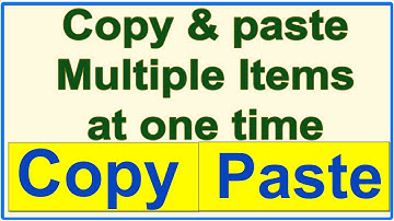Copy and paste multiple items at once ||  Enable Clipboard History in Windows 10
