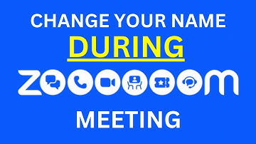 How to change name on zoom during meeting