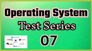 ऑपरेटिंग सिस्टम टेस्ट सीरीज - 07 || operating system multiple choice question# hindi!!