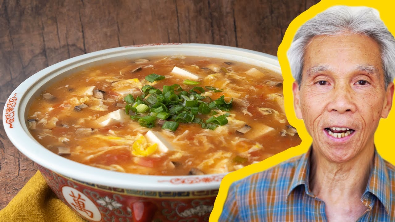 😊  Dad's HEAVENLY Tomato Tofu Soup (番茄豆腐湯)!