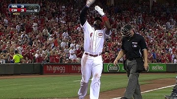 MIL@CIN: Phillips knots the game at 3 with solo shot