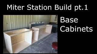 Miter Station pt 2 https://youtu.be/T29eVn5ItxM In part one of this miter station build I start the process of building the base cabinets ...