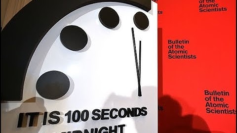 Doomsday clock remains at closest point to midnight