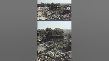 Drone video shows extent of destruction in Gaza City