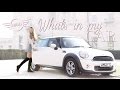 WHAT'S IN MY MINI? & CHATS ABOUT MY DRIVING EXPERIENCE! | Freddy My Love