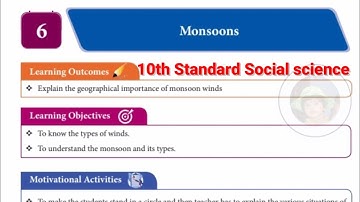10th standard social science || Refresher course module || Monsoon || Answer key || English medium