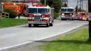 HUNDREDS OF POLICE CARS ESCORT FUNERAL