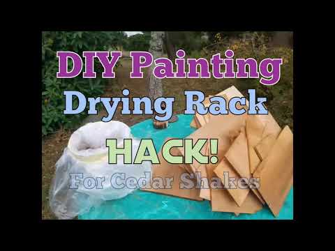 DIY drying rack for Cedar shakes