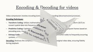 Multimedia data: Video Compression Techniques and Quality Factors - 202010110