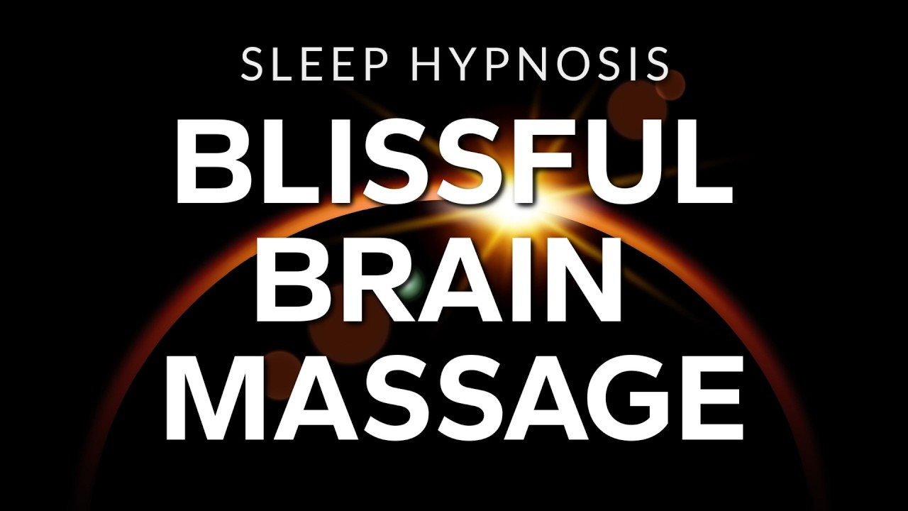 Blissful Brain Massage Sleep Meditation | Cranial Stress Relief Hypnosis (Very Strong) Black Screen