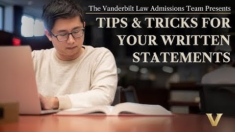 Mastering Your Law Application: Essential Tips for Written Statements