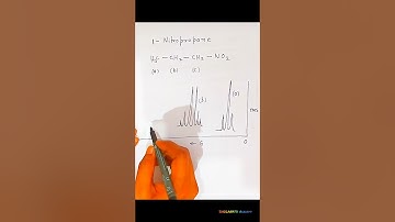 How to draw nmr spectrum of 1- Nitro Propane?