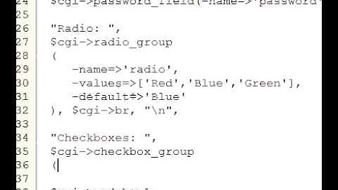 Perl Tutorial 55 - CGI.pm - Generate Forms on the Fly