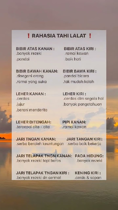 tahi lalat kalian dimana? #shorts #storywa #status #psikologi #statuswa #tips