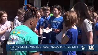 Benny Snell Visits YMCA Afterschool Program