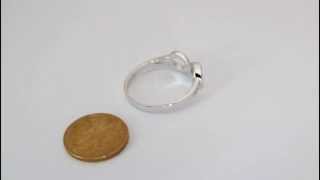 9ct White Gold Infinity Ring