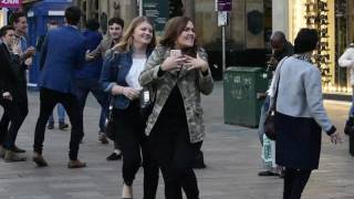 Glasgow impromptu street party.