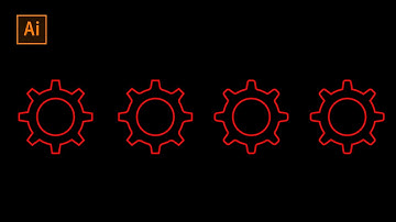 How to create settings Icon In Illustrator