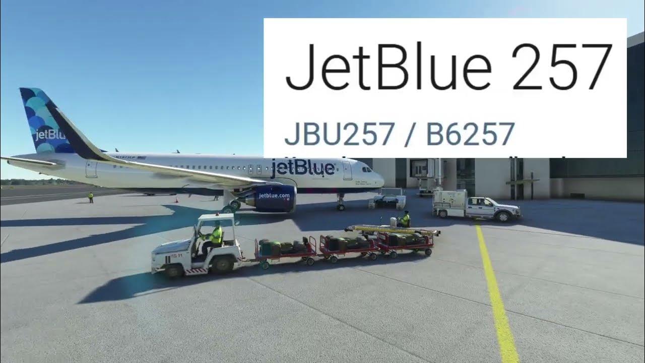 JetBlue flight 257 Boston, MA to Bozeman, MT with the MSFS Airbus A320