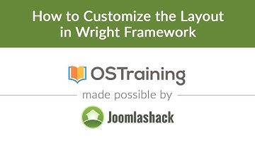 #12: How to Customize the Design in Wright Framework