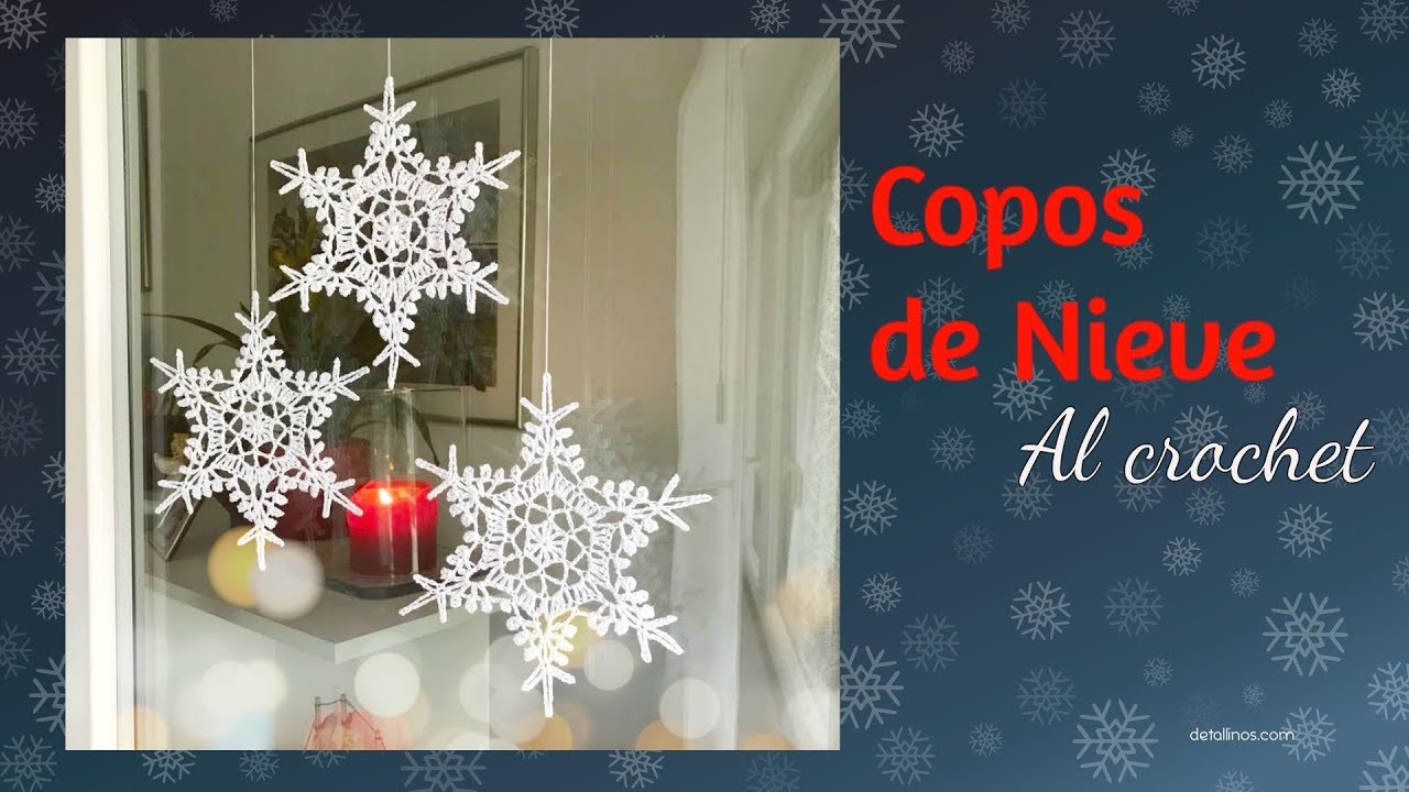 Copitos de nieve al crochet y cómo endurecer el tejido - La Magia del Crochet -