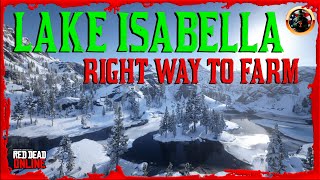 Lake Isabella Glitch RIGHT WAY TO FARM in Red Dead Online