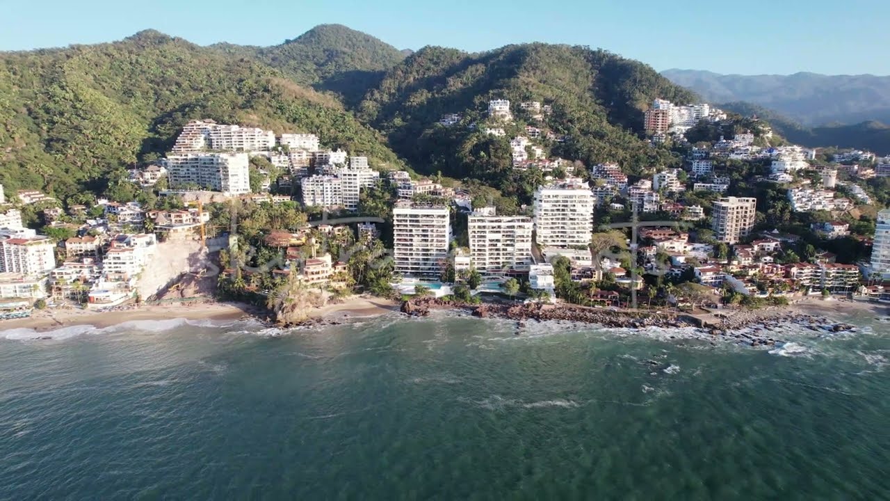 Drone Flight Over Beach Paradise -Puerto Vallarta Downloadable