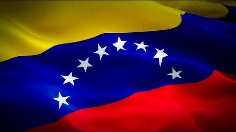 ‎Venezuelan flag video waving in wind. Realistic Caracas Flag background. Venezuela flag Full HD