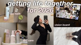 LIFE RESET FOR 2026 | vision board, self care days, nails, budgeting etc!